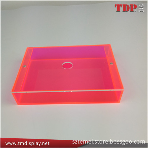 Wholesale Transparent Red Plexiglass Box with Magnet Cover